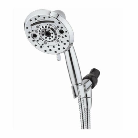 BETTERBEDS 5 in. 1.8GPM Amp Chrome Hand Shower Head BE3244604